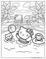 10 Cool Hello Kitty Beach Coloring Pages For Summer  Coloring Craze sketch template