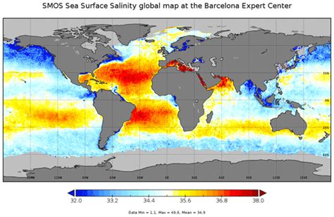 Ocean Salinity Map - Wayne Baisey