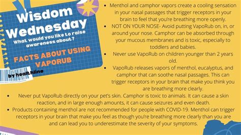 A Lovely Wisdom Day Everyone, here are the “6 Facts about using Vaporub ...