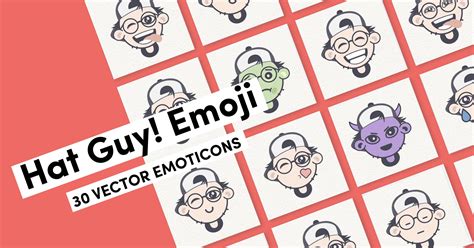 Hat Guy! Emoji - Emoticons set – MasterBundles