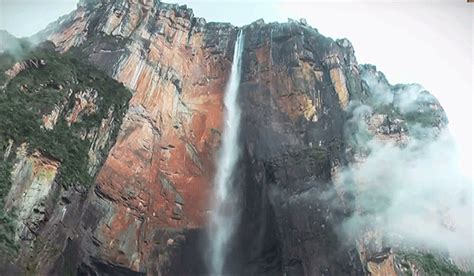 The Angel Falls The highest waterfall in the world in the south of ...