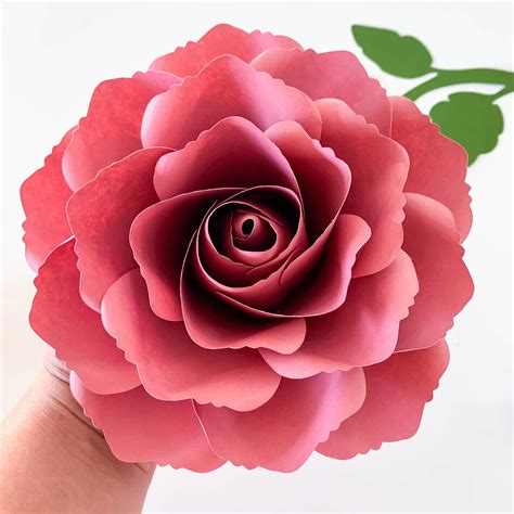 Free Rose Template Learn How To Make Stunning Paper Roses With This ...