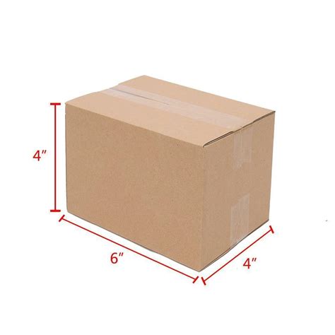 6X4X4 Cardboard Shipping Boxes Kraft Corrugated Small Mailer Box - Prinko