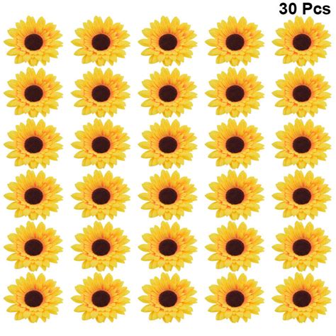 30 Pcs Dining Table Decor Wedding Ornaments Artificial Sunflowers | eBay