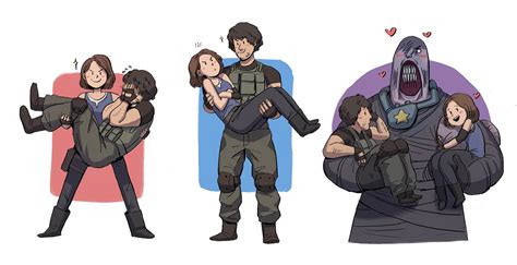 Drew a RE3R Jill & Carlos ft. nemmy collection! : r/residentevil