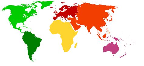 Color World Map | World Map Outline, Map of Continents, World Map, World Map Continents