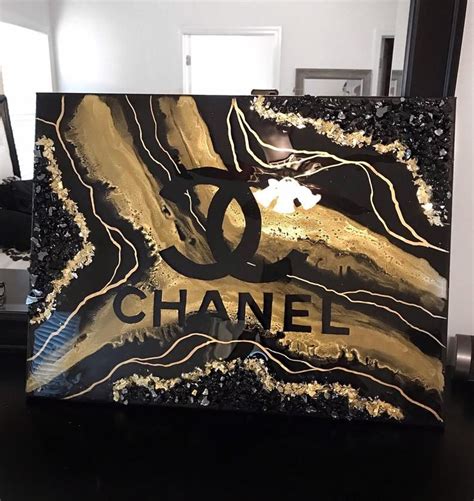 Chanel Painting Fashion Art Chanel Painting on Canvas | Etsy | Chanel wall art, Chanel wall ...