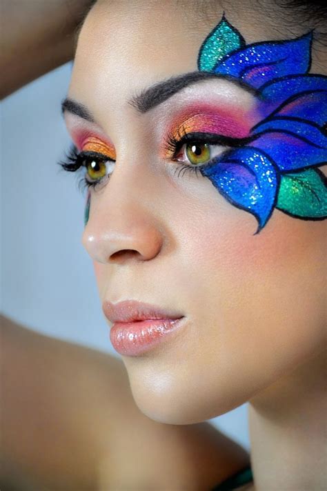 25+ Coolest Floral Makeup Looks | Maquillaje artístico, Maquillaje infantil, Maquillaje carnaval ...