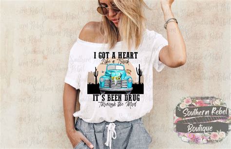 Heart Like a Truck PNG - Etsy