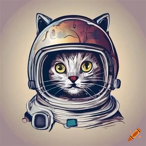 Kitten in astronaut suit with cat ears on Craiyon