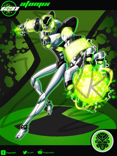 Ben 10 Redesinged - Atomix; The Omnitrix's sample of a Prypiatosian-A ...