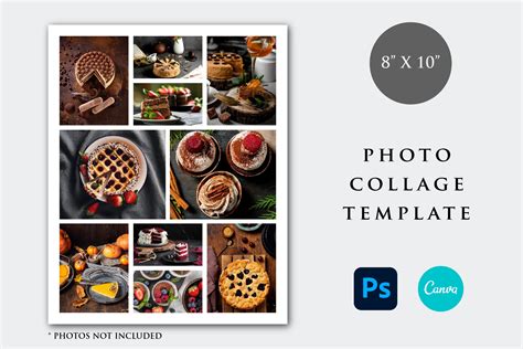 8x10 Photo Collage Template Graphic by KaramelaDesign · Creative Fabrica