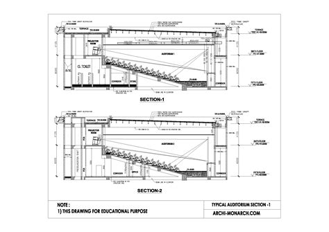 TYPICAL AUDITORIUM SECTION ONE ⋆ Archi-Monarch