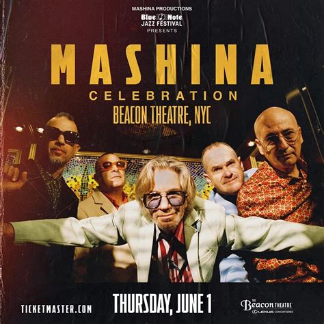 Mashina at Beacon Theatre on Thu, Jun 1st, 2023 - 8:00 pm