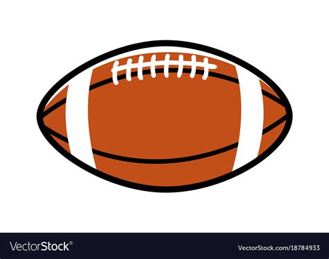Rugby ball Royalty Free Vector Image - VectorStock