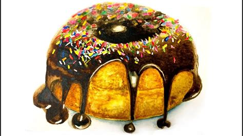 Watercolor Donut Painting - Goimages Web