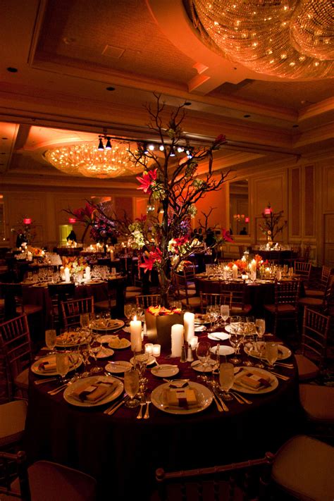 Elegant set up for a round table in the Grand Ballroom | Elegant sets, Table decorations, Table ...