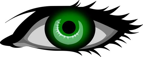Clipart - Green eye