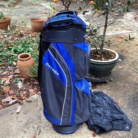 Datrek Cart Golf Bag 15 Way Dividers Cooler Pocket, Rain Hood, Nice! | eBay