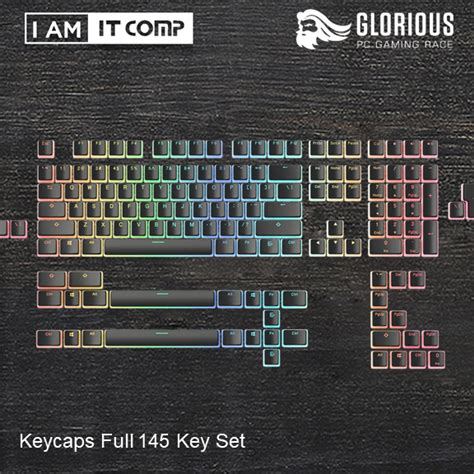 Glorious Aura Mechanical Keycaps V2 / Keycaps Full 145-Key Set / RGB ...