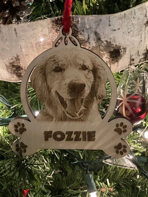 Dog Christmas Ornament - Turner Laser Engraving