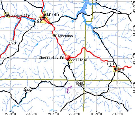 Sheffield, Pennsylvania (PA 16347) profile: population, maps, real estate, averages, homes ...