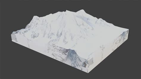 3D Saltoro Kangri Mountain Model - TurboSquid 1826058