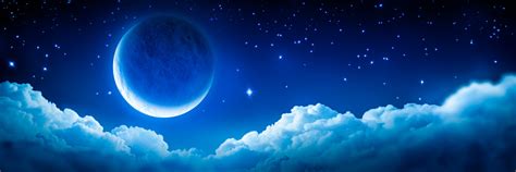 Bright Glowing Crescent Moon Stock Photo - Download Image Now - iStock