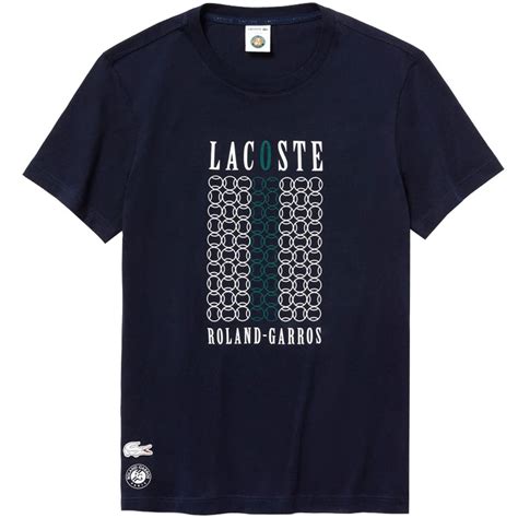 Lacoste Tennis Ball Logo Men's Tennis Tee Navy