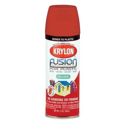 Krylon Fusion 12 oz Spray Paint Gloss Red