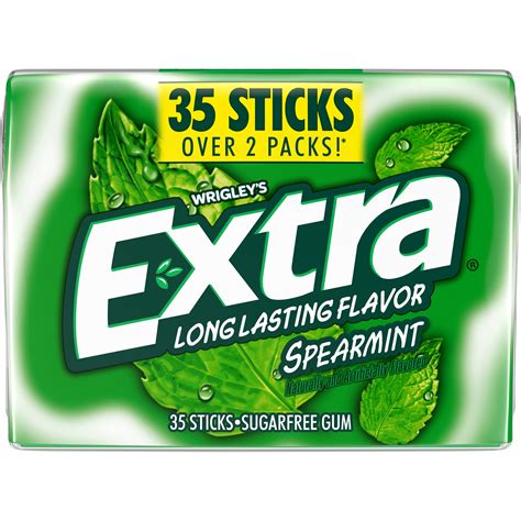 Extra Spearmint Sugar Free Chewing Gum Pack - 35 Count - Walmart.com