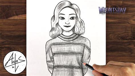 How to Draw ENID from Wednesday | Drawing Tutorial (step by step) - YouTube