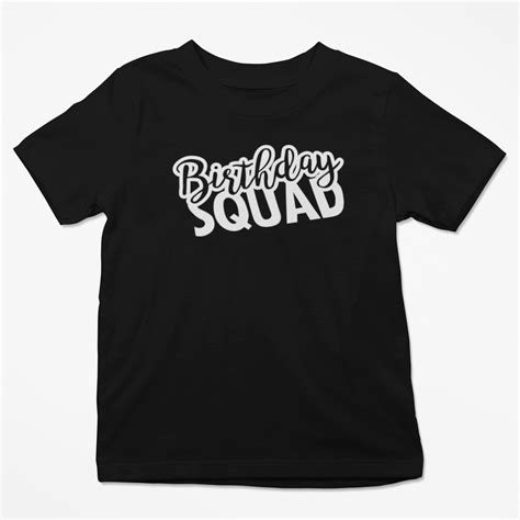 Birthday Squad Kids Party T-Shirt | Buy Online in South Africa ...