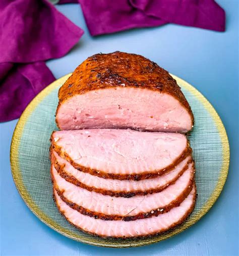 Air Fryer Honey Glazed Ham + {VIDEO}