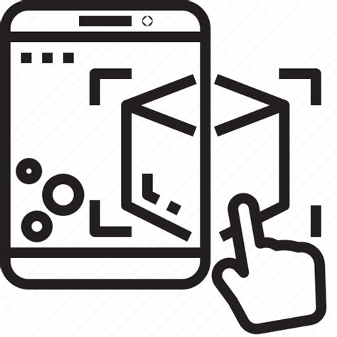 Ar, augmented, hand, reality, smartphone, vr icon - Download on Iconfinder