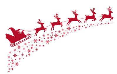 Free Clipart Santa And Reindeer Flying Pics