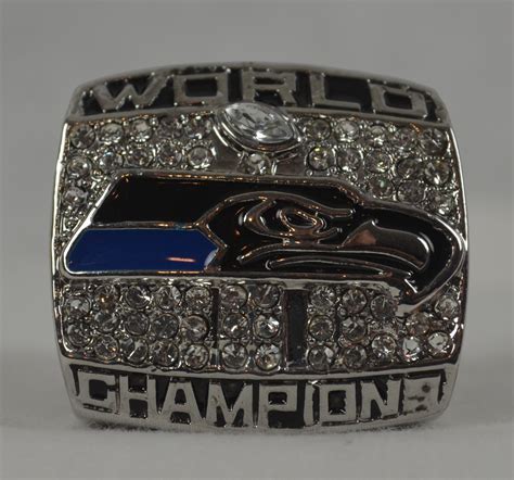 Lot Detail - Russell Wilson Seattle Seahawks Super Bowl XLVIII Championship Replica Ring