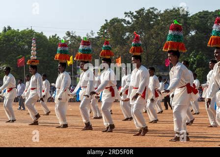 Karagattam Karagam dancers performing during Police Public sports ...