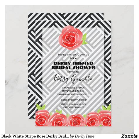 Derby Bridal Shower Invitations & Templates | Zazzle | Derby bridal shower, Derby bridal shower ...