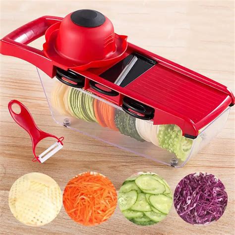 Multi function Slicer Potato Peeler Carrot Grater Vegetable Fruit Slicer Vegetable Cutter with ...