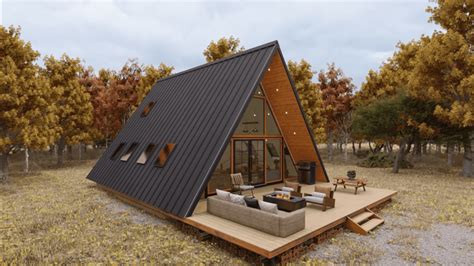 Modern A-Frame Cabin Design Idea - defve