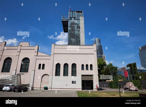 Warsaw Uprising Museum (Muzeum Powstania Warszawskiego) building with observation tower in ...