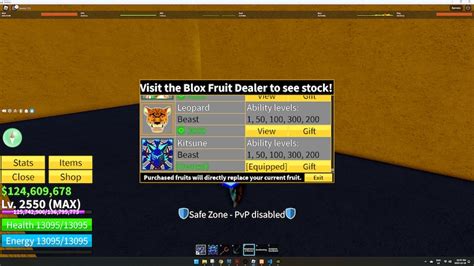 Blox Fruits Perm Kitsune Max Lvl Stacked Account, PVP ACCOUNT - Etsy