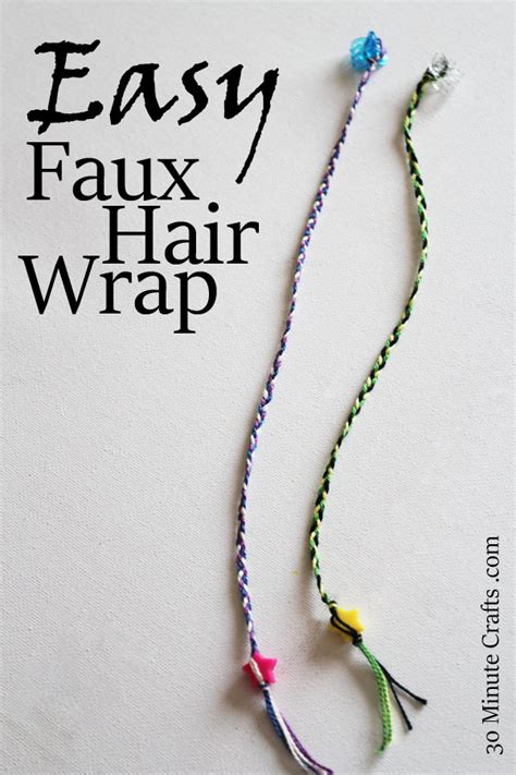 Easy Faux Hair Wrap - 30 Minute Crafts