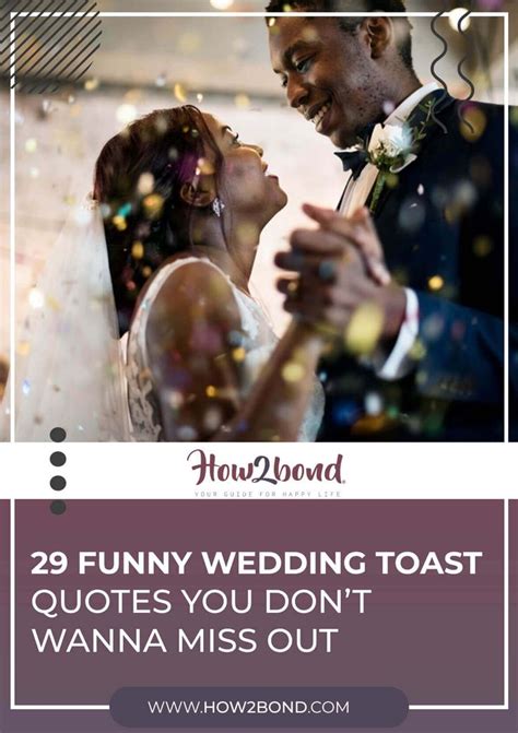 29 Funny Wedding Toast Quotes You Don’t Wanna Miss Out | Funny wedding ...