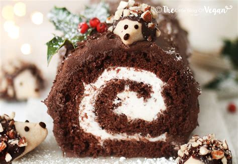 Vegan Yule log recipe - The Little Blog Of Vegan