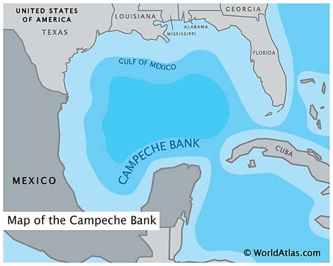 Campeche Bank - WorldAtlas