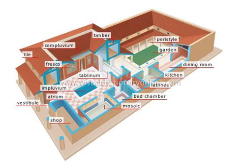 The roman domus is a typical plan. Some sharing walls on the roman insula(city block). Very ...