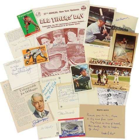 Baseball Hall of Famers and Stars Autograph Collection (115)