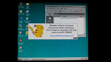 Email-Worm.Win32.Pikachu - YouTube